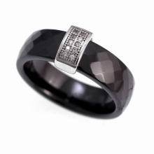Keramik Silber Schmuck Ring (R20000)